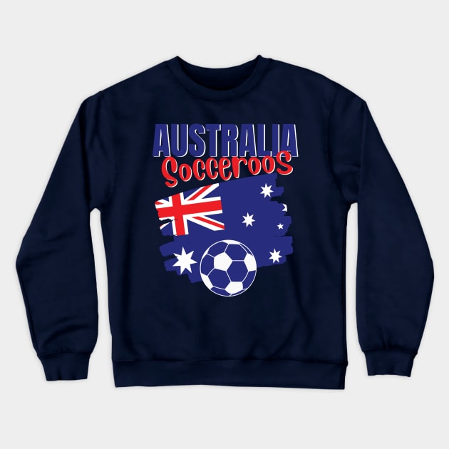 Australia socceroos Green and Gold Army Crewneck Sweatshirt by Ashley-Bee